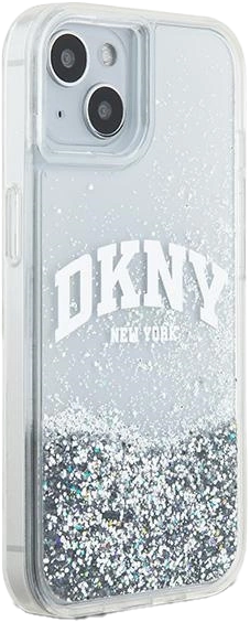 Etui DKNY Liquid Glitter Big Logo do Apple iPhone 13/14/15 White (3666339270896) - obraz 4
