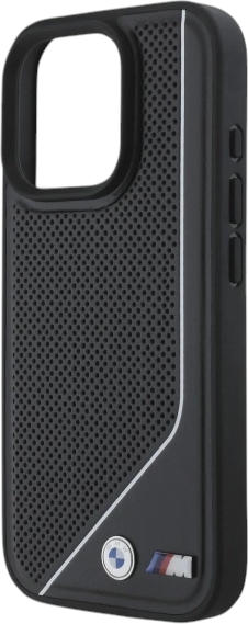 Панель BMW M Perforated Twisted Line MagSafe для Apple iPhone 16 Pro Black (BMHMP16L23PUCPK) - зображення 6