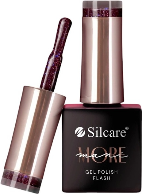 Lakier hybrydowy Silcare ManiMore Flash Midnight Stardust 10 g (5902560569728) - obraz 1