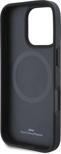 Панель BMW M Perforated And Stitched Line MagSafe для Apple iPhone 16 Pro Red (BMHMP16L23PUSPR) - зображення 7