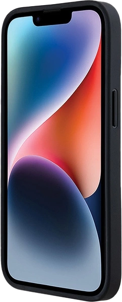 Etui DKNY Leather Mono Stripe & Metal Logo do Apple iPhone 13/14/15 Black (3666339260392) - obraz 5