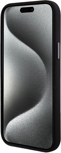 Etui DKNY Liquid Silicone Metal Logo do Apple iPhone 13/14/15 Black (3666339265298) - obraz 4