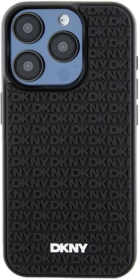 Панель DKNY 3D Rubber Repeat Pattern для Apple iPhone 15 Pro Max Black (3666339266868) - зображення 2