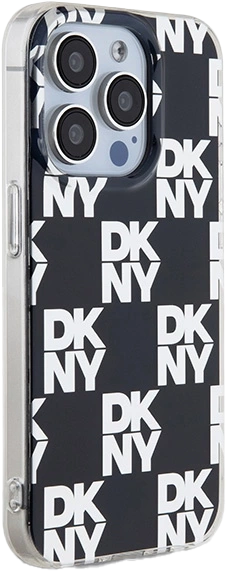 Etui DKNY IML Checkered Mono Pattern do Apple iPhone 15 Pro Max Black (3666339268268) - obraz 3