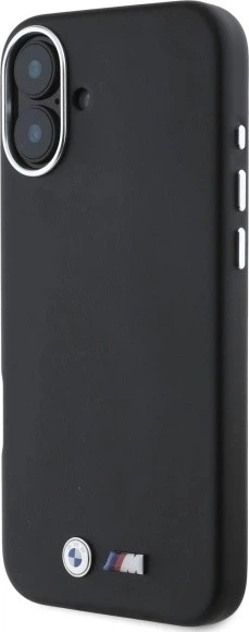 Панель BMW M Smooth Full Wrapped Metal MagSafe для Apple iPhone 16 Plus Black (BMHMP16M23PMWK) - зображення 2