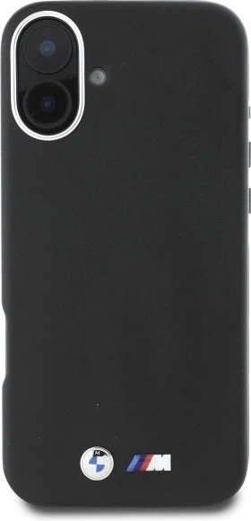 Панель BMW M Smooth Full Wrapped Metal MagSafe для Apple iPhone 16 Black (BMHMP16S23PMWK) - зображення 3