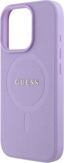 Etui Guess Saffiano MagSafe do Apple iPhone 16 Pro Purple (GUHMP16LPSAHMCU) - obraz 6