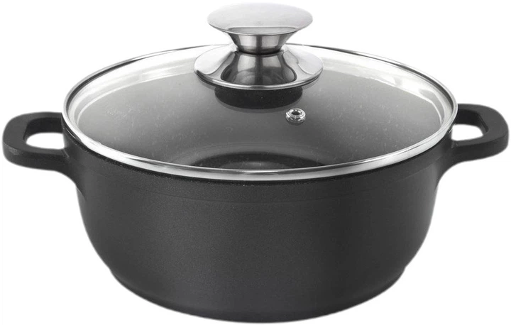 Каструля Orion Grande з кришкою чорна 2.3 л (8592381143107) - зображення 1