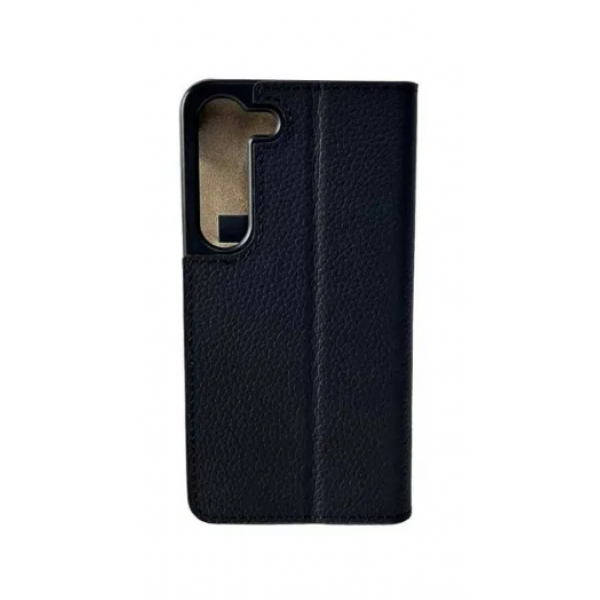 Чехол книжка натуральная кожа Mike Galeli Samsung S23 Plus SM-S916 Черный - изображение 3