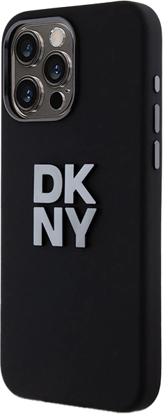 Панель DKNY Liquid Silicone Metal Logo для Apple iPhone 15 Pro Max Black (3666339265328) - зображення 2