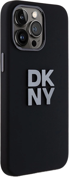 Панель DKNY Liquid Silicone Metal Logo для Apple iPhone 15 Pro Max Black (3666339265328) - зображення 4