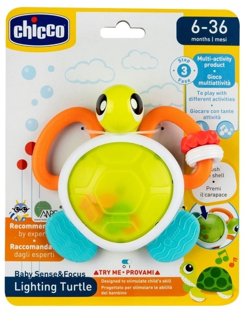 Grzechotka muzyczna Chicco Żółwik 1158800 (8058664165858) - obraz 3