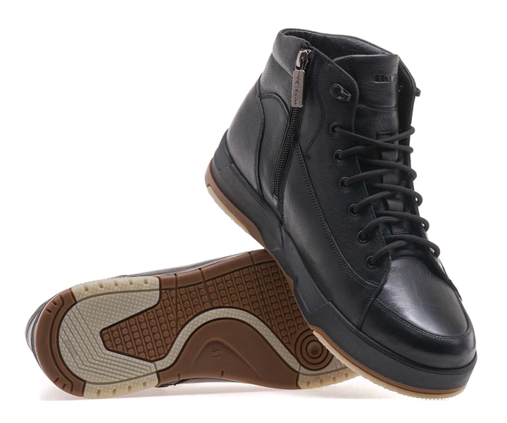 Черевики комфорт чоловічі IKOS 396-1S/BLACK LEATHER 41 Чорний - изображение 4