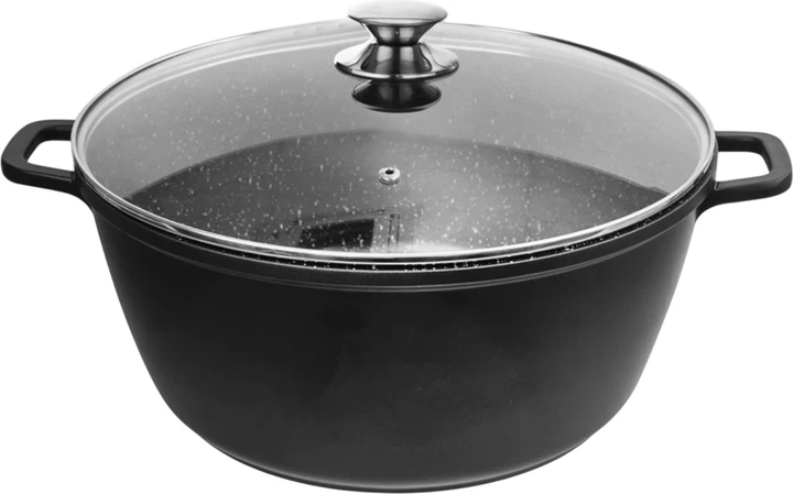 Каструля Orion Grande з кришкою чорна 9.7 л (8592381164317) - зображення 1