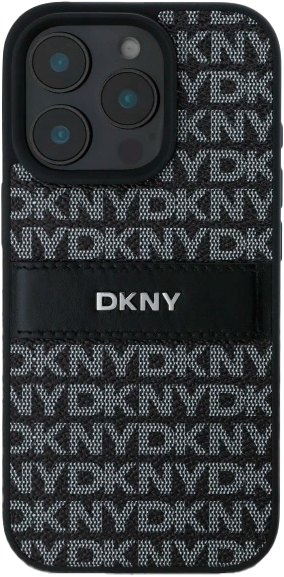 Панель DKNY Texture Pattern Tonal Stripe для Apple iPhone 16 Pro Max Black (3666339333331) - зображення 3