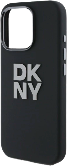 Панель DKNY Liquid Silicone Metal Logo для Apple iPhone 16 Pro Max Black (3666339334734) - зображення 6