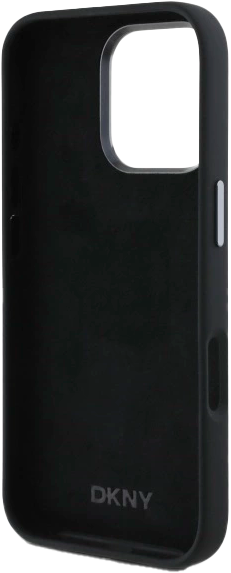 Панель DKNY Liquid Silicone Metal Logo для Apple iPhone 16 Pro Max Black (3666339334734) - зображення 7