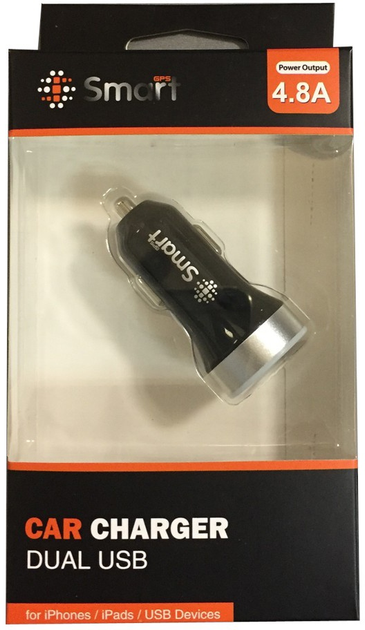 Ładowarka samochodowa SmartGPS Dual USB 2 x 2.4 A (5905279820524) - obraz 4