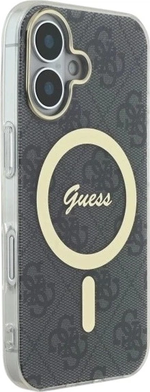 Etui Guess IML 4G MagSafe do Apple iPhone 16 Plus Black (GUHMP16MH4STK) - obraz 4