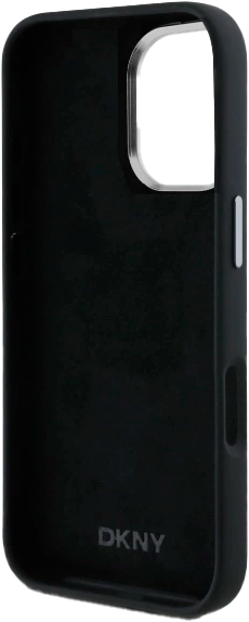 Панель DKNY Liquid Silicone Metal Logo для Apple iPhone 16 Black (3666339334703) - зображення 5