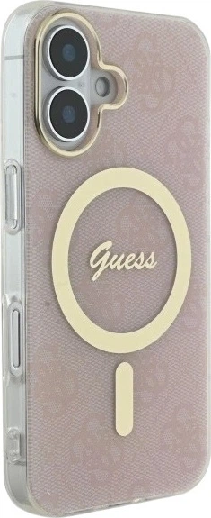 Панель Guess IML 4G MagSafe для Apple iPhone 16 Plus Pink (GUHMP16MH4STP) - зображення 4