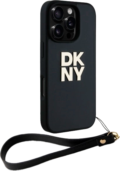 Панель DKNY Wrist Strap Stock Logo для Apple iPhone 16 Pro Max Black (3666339334574) - зображення 3