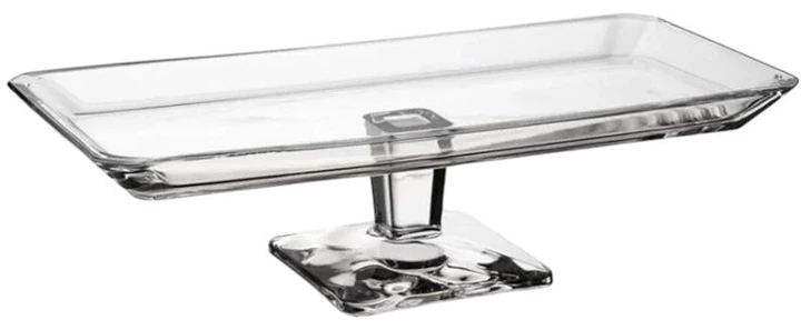 Patera Pasabahce Grace na nóżce Przezroczysta 30 x 14 x 8 cm (8693357345522) - obraz 2