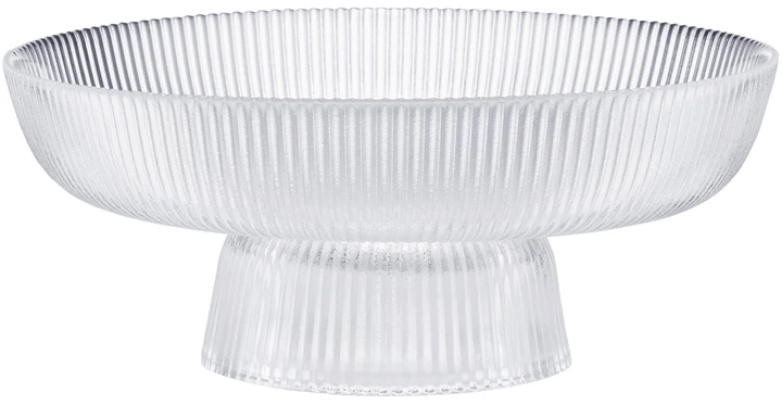 Сервірувальне блюдо Ambition Curly Прозоре 25 см (5904134676085) - зображення 1