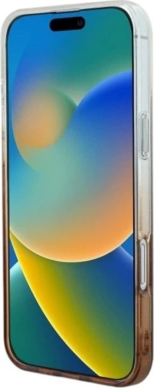 Etui Guess IML Glitter Gradient MagSafe do Apple iPhone 16 Plus Brown (GUHMP16MHGRCELW) - obraz 5