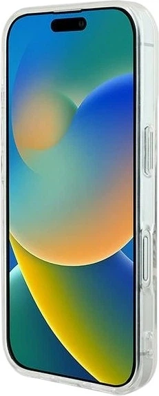 Etui Guess IML Rhinestones MagSafe do Apple iPhone 16 Plus White (GUHMP16MPFTDTEH) - obraz 5