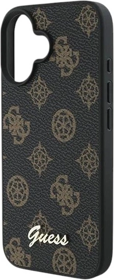 Etui Guess Peony Script MagSafe do Apple iPhone 16 Plus Black (GUHMP16MPGPYSK) - obraz 6
