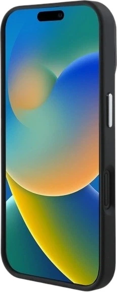 Etui Guess Grained Triangle MagSafe do Apple iPhone 16 Plus Black (GUHMP16MPGTSPSK) - obraz 5