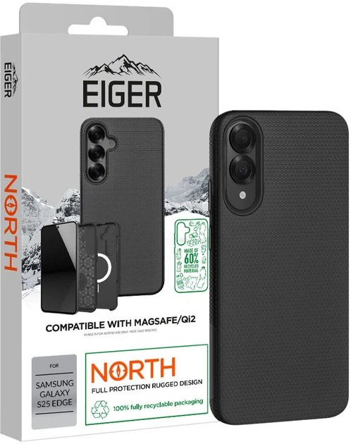 Панель EIGER North GRS Case MagSafe для Samsung Galaxy S25 Edge Black (5055821781824) - зображення 2
