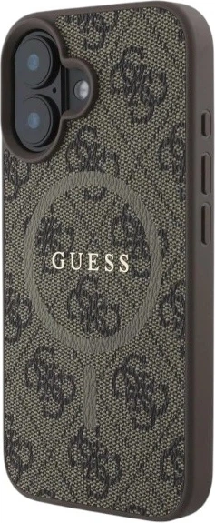 Панель Guess 4G Ring Classic Logo MagSafe для Apple iPhone 16 Brown (GUHMP16SG4GFRW) - зображення 3