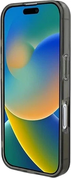 Etui Guess IML Glitter Circle MagSafe do Apple iPhone 16 Black (GUHMP16SHFGEREK) - obraz 5