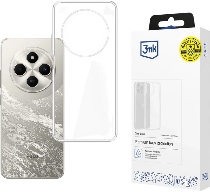 Панель 3MK Clear Case для Poco C75 Clear (5903108621731) - зображення 1
