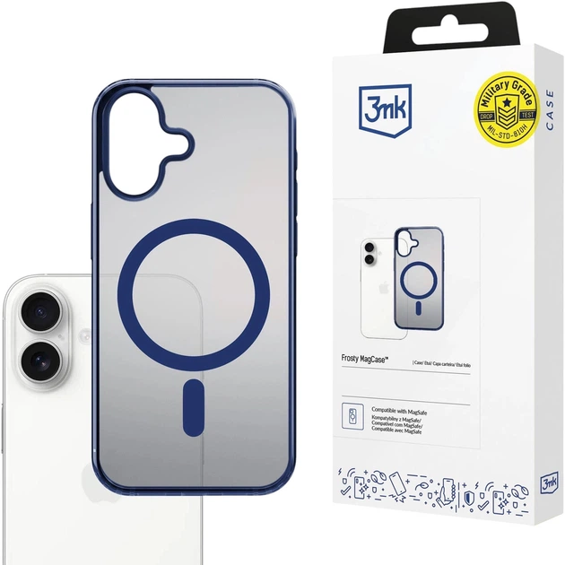 Панель 3MK Frosty MagCase для Apple iPhone 17 Blue (5903108664431) - зображення 2