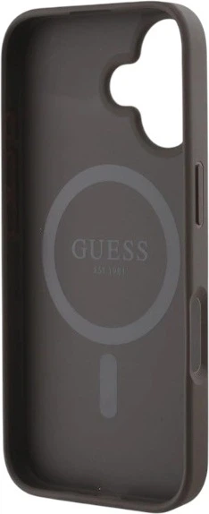 Панель Guess Peony On 4G Background MagSafe для Apple iPhone 16 Brown (GUHMP16SP4PWPW) - зображення 7