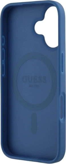 Панель Guess 4G Flowers Print MagSafe для Apple iPhone 16 Blue (GUHMP16SP4ROPEMCB) - зображення 7