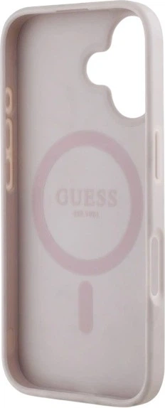 Etui Guess 4G Flowers Print MagSafe do Apple iPhone 16 Pink (GUHMP16SP4ROPEMCP) - obraz 7