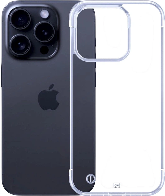 Etui plecki 3MK Just20g Clear Case do Apple iPhone 16 Pro Max Clear (5903108609500) - obraz 1