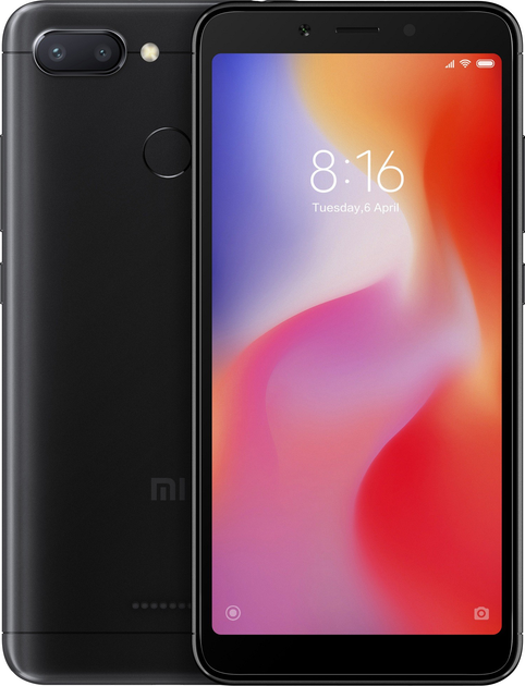 Мобильный телефон Xiaomi Redmi 6 4/64GB Black – фото, отзывы ...