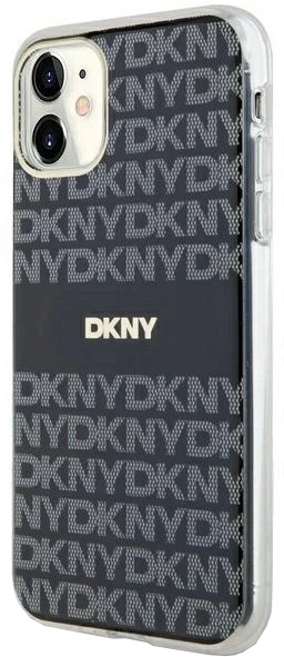 Панель DKNY IML Mono & Stripe MagSafe для Apple iPhone 11 / Xr Black (3666339267995) - зображення 3