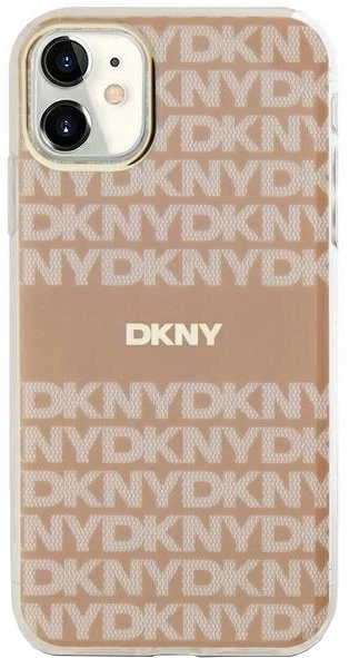 Панель DKNY IML Mono & Stripe MagSafe для Apple iPhone 11 / Xr Pink (3666339267575) - зображення 2
