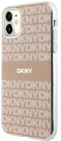 Панель DKNY IML Mono & Stripe MagSafe для Apple iPhone 11 / Xr Pink (3666339267575) - зображення 3