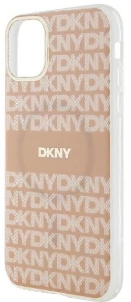 Панель DKNY IML Mono & Stripe MagSafe для Apple iPhone 11 / Xr Pink (3666339267575) - зображення 5