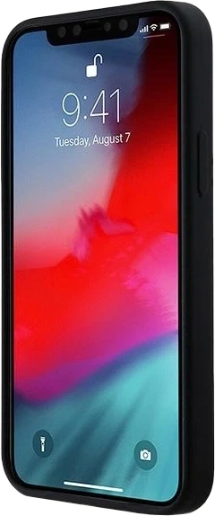 Etui DKNY Liquid Silicone White Printed Logo MagSafe do Apple iPhone 12/12 Pro Black (3666339266608) - obraz 7