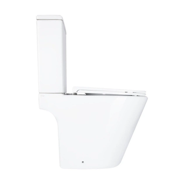Унітаз підлоговий Qtap Dove безобідковий з сидінням Soft close білий (QT06228380BW) - изображение 3