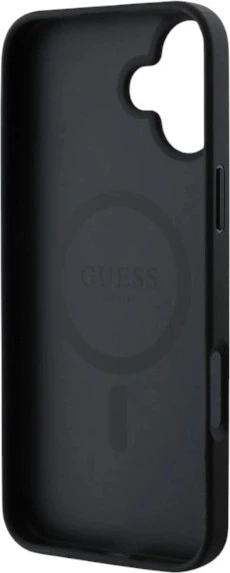 Etui Guess 4G Printed Stripes MagSafe do Apple iPhone 16 Black (GUHMP16SP4RPSK) - obraz 7