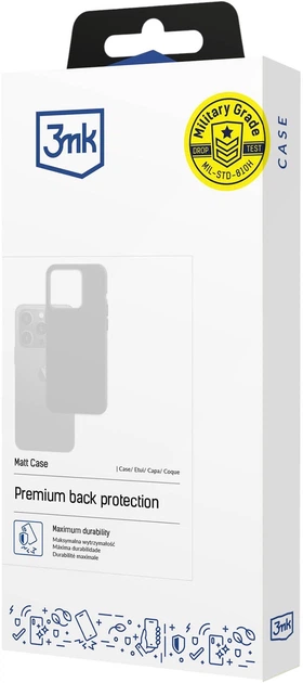 Etui plecki 3MK Matt Case do Motorola Moto Edge 60/60 Fusion Black (5903108663601) - obraz 2